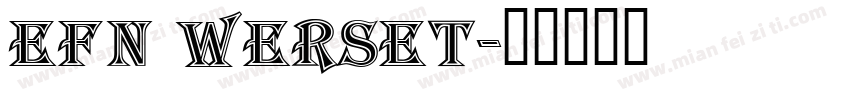 EFN Werset字体转换